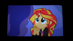 Size: 1920x1080 | Tagged: safe, screencap, princess luna, sunset shimmer, vice principal luna, equestria girls, g4, my little pony equestria girls, begging, cute, puppy dog eyes, sad, screenshots, shimmerbetes