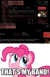 Size: 669x1026 | Tagged: safe, artist:argent1n0, pinkie pie, g4, heavy metal, melvins, metal-archives, randomness