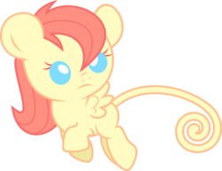 Size: 3876x3000 | Tagged: safe, artist:pixiepea, oc, oc only, original species, pegasus, pony, augmented tail, foal, simple background, solo, transparent background, vector