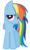 Size: 3000x5000 | Tagged: artist needed, safe, rainbow dash, g4, female, simple background, solo, transparent background, vector