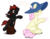 Size: 6001x4688 | Tagged: safe, artist:chimajra, oc, oc only, oc:pack rat, earth pony, pegasus, pony, absurd resolution, female, hat, mare, saddle bag, simple background, transparent background