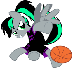 Size: 927x861 | Tagged: safe, artist:digiking202, oc, oc only, pegasus, pony, basketball, simple background, solo, transparent background, vector