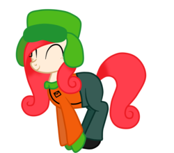 Size: 953x839 | Tagged: safe, artist:andreamelody, oc, oc only, earth pony, pony, cosplay, hat, kyle broflovski, male, solo, south park