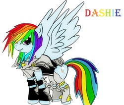 Size: 566x480 | Tagged: safe, rainbow dash, g4, female, final fantasy, lightning, solo