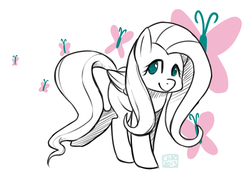Size: 1250x867 | Tagged: safe, artist:sharmie, fluttershy, g4, female, solo