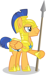 Size: 2067x3329 | Tagged: safe, artist:vector-brony, flash sentry, pegasus, pony, equestria girls, g4, armor, equestria girls ponified, male, ponified, simple background, solo, spear, stallion, transparent background, vector