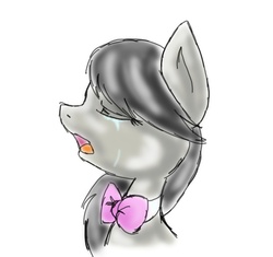 Size: 1304x1224 | Tagged: safe, artist:elskafox, octavia melody, earth pony, pony, g4, crying, female, portrait, simple background, solo