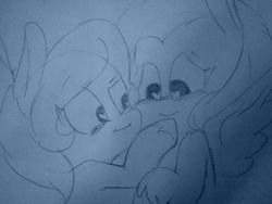 Size: 2560x1920 | Tagged: safe, artist:toby queef, flitter, fluttershy, pegasus, pony, g4, blushing, female, flittershy, heart eyes, lesbian, shipping