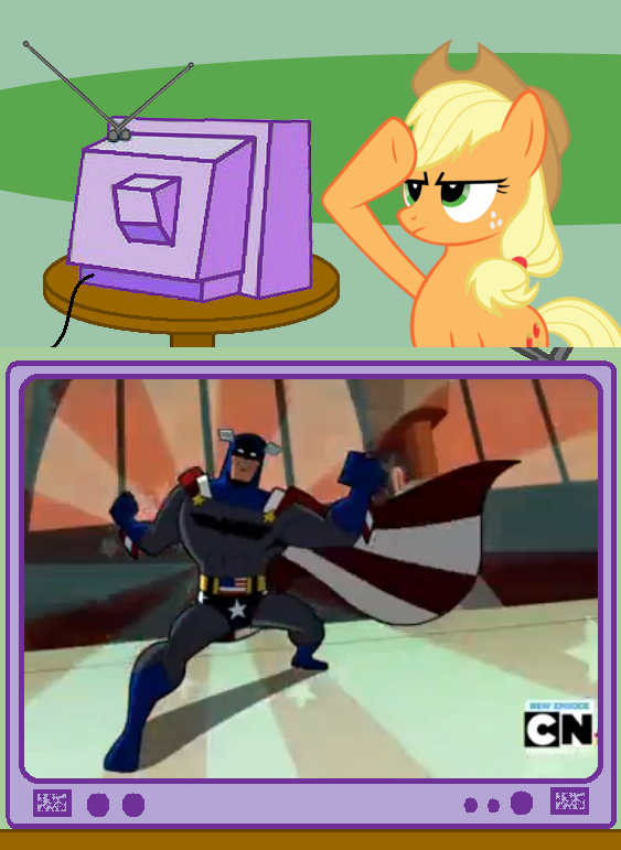 Applejack Batmare #358887 - safe, applejack, g4, batman, dc comics, exploitable meme ...
