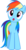 Size: 2088x4000 | Tagged: safe, artist:davidfg4, rainbow dash, g4, :o, female, head tilt, looking at you, simple background, solo, transparent background, vector