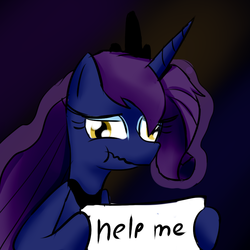 Size: 900x900 | Tagged: artist needed, safe, derpy hooves, princess luna, rarity, oc, oc only, alicorn, pony, g4, asking for help, female, fusion, fusion:derpy hooves, fusion:lunaderpity, fusion:princess luna, fusion:rarity, help me, mare, sign, solo