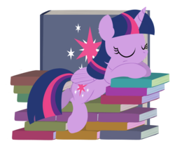 Size: 1842x1533 | Tagged: safe, artist:dtcx97, twilight sparkle, alicorn, pony, g4, book, bookhorse, female, mare, pile, simple background, solo, that pony sure does love books, throne, transparent background, twilight sparkle (alicorn)