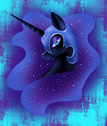 Size: 850x1000 | Tagged: safe, artist:albinonarwhale, nightmare moon, g4, female, solo