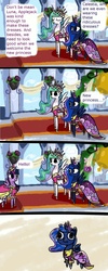 Size: 640x1600 | Tagged: safe, artist:talludde, princess celestia, princess luna, twilight sparkle, alicorn, pony, ask the princess of night, g4, female, jealous, mare, twilight sparkle (alicorn)