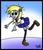 Size: 1275x1498 | Tagged: safe, artist:neoncabaret, derpy hooves, human, g4, clothes, female, humanized, muffin, skinny, solo, thin