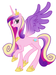 Size: 620x820 | Tagged: safe, artist:albinonarwhale, princess cadance, alicorn, pony, g4, female, jewelry, mare, regalia, simple background, smiling, solo, spread wings, transparent background, wings