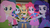 Size: 1214x679 | Tagged: safe, screencap, applejack, fluttershy, pinkie pie, rainbow dash, rarity, equestria girls, g4, my little pony equestria girls, bad quality, female, humane five, looking at you, team hand stack