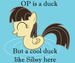 Size: 800x668 | Tagged: safe, artist:agamnentzar, wild fire, duck pony, g4, cute, eyes closed, female, op is a duck (reaction image), op is a swan, open mouth, reaction image, sibsy, sibsy is a duck, smiling, solo, species swap