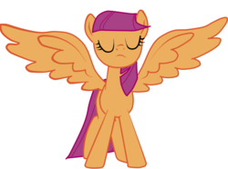 Size: 1208x900 | Tagged: safe, edit, scootaloo, g4, female, recolor, simple background, solo, vector, white background