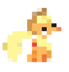 Size: 470x493 | Tagged: safe, applejack, g4, female, pixel art, solo