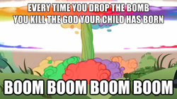 Size: 625x350 | Tagged: safe, rainbow dash, g4, boom, meme, song reference, sonic rainbomb, system of a down
