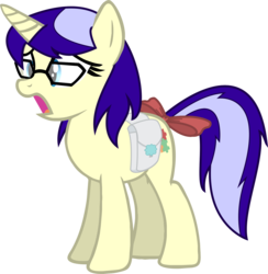 Size: 1525x1565 | Tagged: artist needed, safe, oc, oc only, oc:pennychan, glasses, ponychan, saddle bag, simple background, solo, transparent background, vector