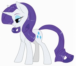 Size: 800x702 | Tagged: safe, artist:sugarcup, rarity, pony, unicorn, g4, bedroom eyes, female, mare, profile, simple background, solo, white background