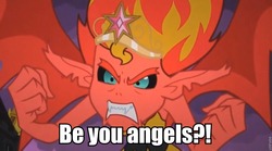 Size: 960x533 | Tagged: safe, screencap, sunset shimmer, demon, equestria girls, g4, my little pony equestria girls, faic, female, hilarious in hindsight, image macro, solo, sunset satan, tenacious d, text