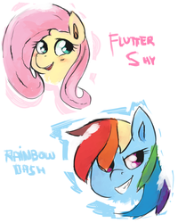 Size: 2000x2500 | Tagged: safe, artist:razzdotdot, fluttershy, rainbow dash, g4