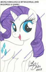 Size: 800x1243 | Tagged: safe, artist:1trurarity, rarity, g4, female, solo, when watermarks attack