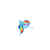 Size: 600x600 | Tagged: safe, artist:scherzo, rainbow dash, g4, chubbie, female, rainbowfreakindash, solo, sound effects