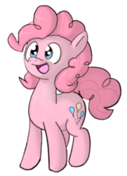 Size: 288x397 | Tagged: safe, artist:theoreticalquestion, pinkie pie, g4, female, simple background, solo, transparent background