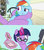 Size: 1920x2160 | Tagged: safe, artist:dtkraus, edit, rainbow dash, twilight sparkle, pony, unicorn, g4, alternate universe, clipboard, coils, glasses, long pony, twilaconda, twist ending, unicorn twilight, wat