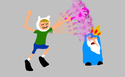 Size: 1960x1205 | Tagged: safe, artist:fluffsplosion, fluffy pony, adventure time, ice king, male, mr noodles