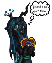 Size: 895x1069 | Tagged: safe, artist:darkone10, princess celestia, queen chrysalis, changeling, changeling queen, g4, cute, cutealis, female, lesbian, ship:chryslestia, shipping, simple background, solo, transparent background, wat