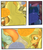 Size: 5340x6255 | Tagged: safe, artist:artsygum, applejack, rainbow dash, anthro, comic:heart burn, g4, absurd resolution, comic, female, lesbian, long hair, loose hair, ship:appledash, shipping