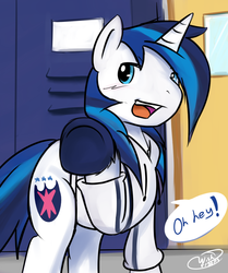 Size: 855x1024 | Tagged: safe, artist:wishdream, shining armor, ask high school shining armor, g4, alternate universe, ask, clothes, hoodie, male, solo, tumblr