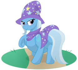 Size: 12000x10800 | Tagged: safe, artist:xniclord789x, trixie, pony, unicorn, g4, absurd resolution, bedroom eyes, belly, big belly, blushing, butt, cape, clothes, female, fetish, hat, implied unbirthing, looking at you, looking back, mare, momma trixie, plot, pregnant, pregxie, simple background, solo, the great and powerful ass, transparent background, trixie's cape, trixie's hat