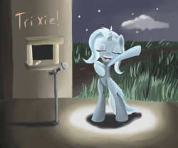 Size: 1200x1000 | Tagged: dead source, safe, artist:20percentcool, trixie, pony, unicorn, g4, female, mare, microphone, singing, solo, stage