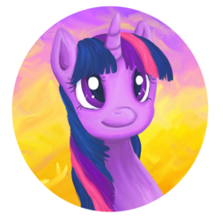 Size: 800x800 | Tagged: safe, artist:angelicmodivation, twilight sparkle, g4, female, portrait, solo