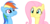 Size: 366x178 | Tagged: safe, artist:sean10001, fluttershy, rainbow dash, g4, ms paint, puffy cheeks