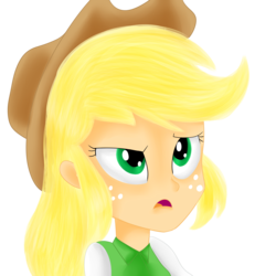 Size: 2000x2000 | Tagged: safe, artist:dragonfoorm, applejack, equestria girls, g4, female, simple background, solo, transparent background