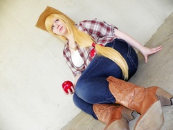 Size: 4288x3216 | Tagged: safe, artist:qpupcosplay, applejack, human, g4, cosplay, irl, irl human, photo, solo