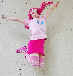 Size: 1469x1528 | Tagged: safe, artist:qpupcosplay, pinkie pie, human, g4, cosplay, irl, irl human, photo, solo