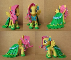 Size: 1280x1083 | Tagged: safe, artist:atelok, fluttershy, g4, brushable, clothes, customized toy, dress, gala dress, irl, photo, sculpture, toy