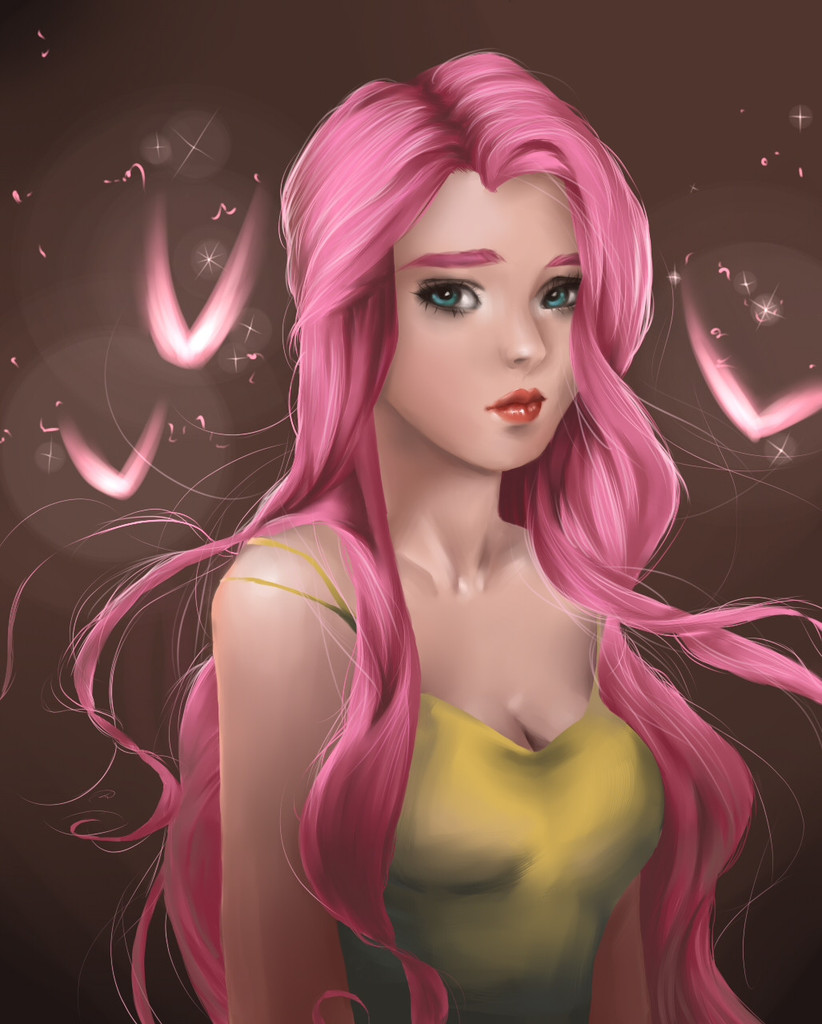 360225 Safe Artistmy Magic Dream Fluttershy Human Female Humanized Realistic Solo 