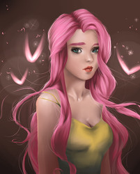 Size: 1027x1280 | Tagged: safe, artist:my-magic-dream, fluttershy, human, female, humanized, realistic, solo