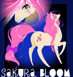 Size: 869x911 | Tagged: safe, artist:opalacorn, oc, oc only, oc:sakura bloom, pony, bow, solo