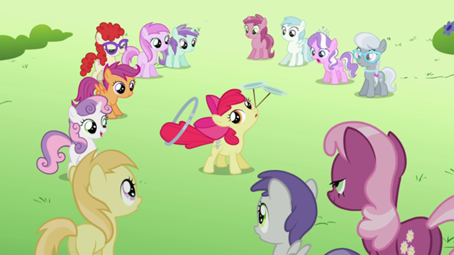 Safe Screencap Apple Bloom Cheerilee Cotton Cloudy Diamond Tiara Liza Doolots