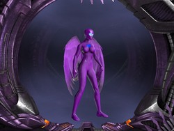 Size: 1024x768 | Tagged: safe, artist:php74, mare do well, human, g4, 3d, dc universe online, female, humanized, solo, winged humanization, wings